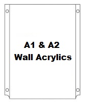 A1 & A2 Acrylic Poster Holders (Wall)