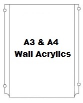 A3 & A4 Acrylic Poster Holders (Side)