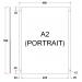 A2 Portrait Wallmounted Poster Holders
